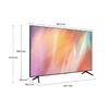 43" Телевизор 4K UHD Samsung UE43AU7101UCCE, Black