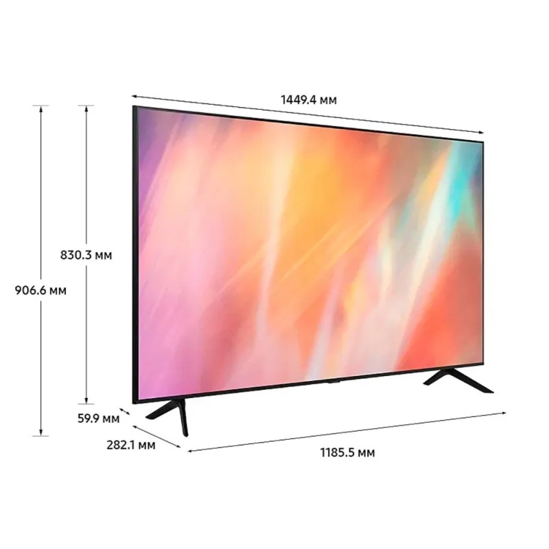 65" Телевизор 4K UHD Samsung UE65AU7100UXCE, Black