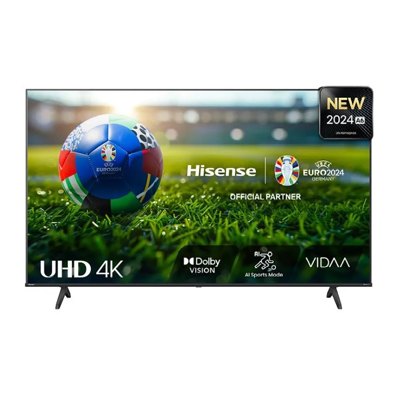 65" Телевизор 4K UHD Hisense 65A6N, Black