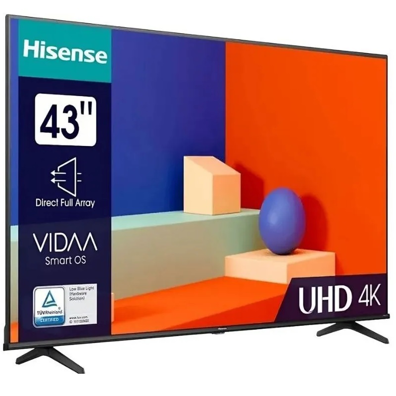 Телевизор Hisense 43A6K 43" 4K UHD, черный