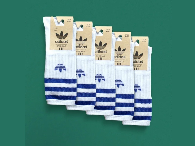 Комплект спортивных носков Adidas, 5 шт, Синий
