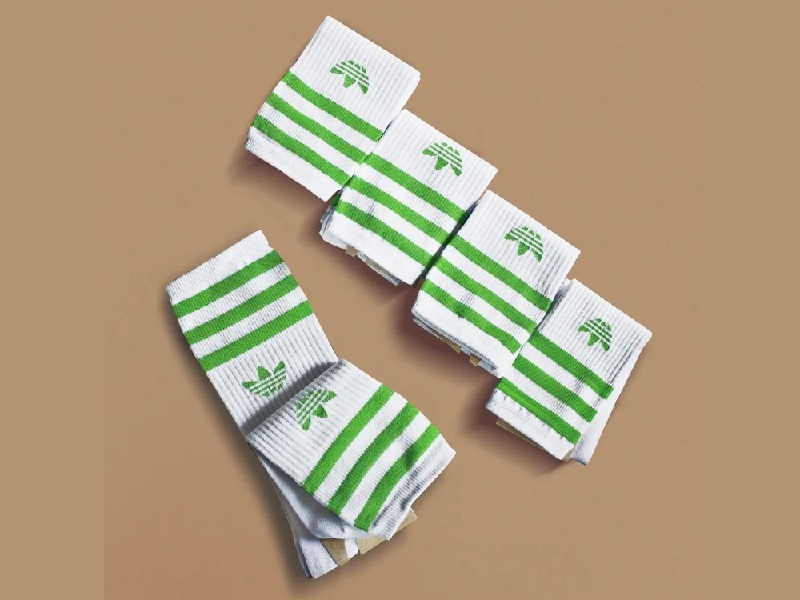 Комплект спортивных носков Adidas, 5 шт, Зеленый