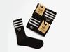 Комплект спортивных носков Adidas, 5 шт, Черный/Белый